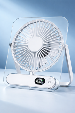 5 Speed Portable USB Rechargeable Desktop Fan