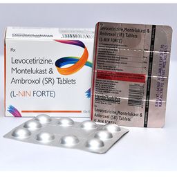 Montelukast + Levocetirizine Hcl + Ambroxol Hcl (Sr) Tablets 10 Mg Tablet