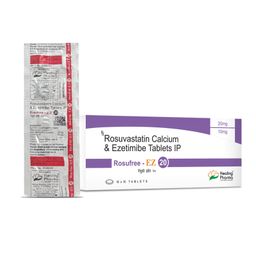 Rosuvastatin + Ezetimibe Tablets 20 Mg Tablet