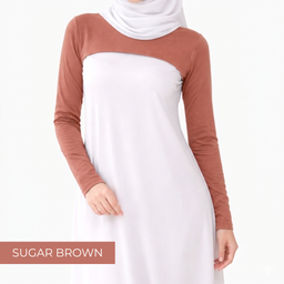 AURAT SLEEEVE INNER MUSLIMAH EXCLUSIVE - SUGAR BROWN