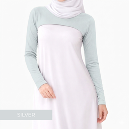 AURAT SLEEEVE INNER MUSLIMAH EXCLUSIVE - SILVER