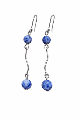 Blue spot jasper earrings 