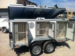 Remolque para perros WT Metall – 5 compartimentos (acabado Royal)