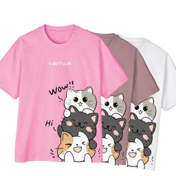"Cat Stack" Playful Tee - Ventus