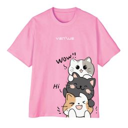 "Cat Stack" Playful Tee - Ventus