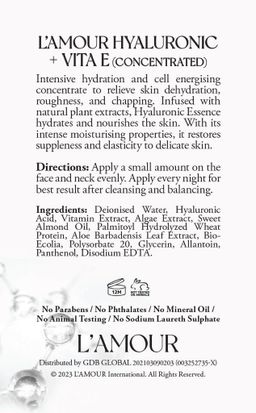 L'amour  Hyaluronic+Vita E Concentrated serum (6pcs)