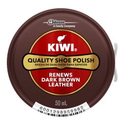 Kiwi Dark Brown Leather 50ml