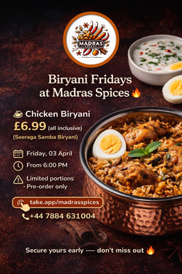 Chicken Briyani  - 03rd April  Friday Dinner Special
