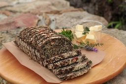 Gluten-free sourdough loaf with seeds and nuts