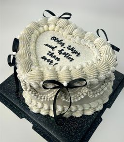 White Glitter Cake