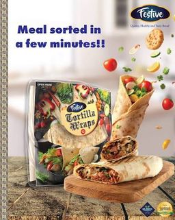 Festive tortilla wraps 8inch 10pcs