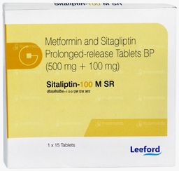 Sitagliptin + Metformin Hydrochloride (Pr) Tablets 100 Mg Tablet