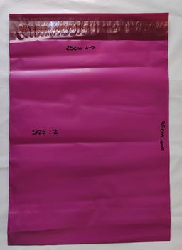 Polymailers Size 2 : 25cm x 35cm (Burgundy) 