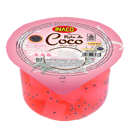 INACO Nata de Coco Cup 200g Strawberry x 24