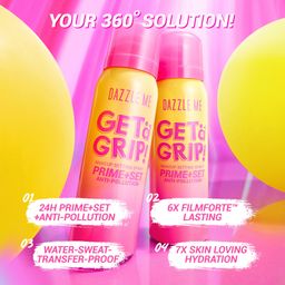Dazzle Me - Get A Grip! Makeup Setting Spray (50ml) - Prime + Set Anti-Pollution | Wholesale Makeup Singapore