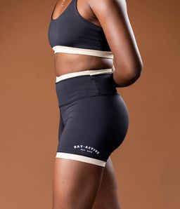 Varsity Trim Shorts - Beige