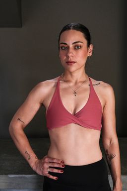 Twist Bra - Rose