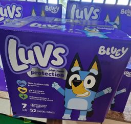 Luvs Platinum Protection Baby Diapers Size 7, 52 Count