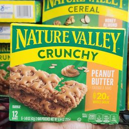 Nature valley crunchy peanut butter  granola bars 12 bars 