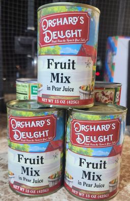 Orchard's Delight  fruit mix in pear juice 15 oz