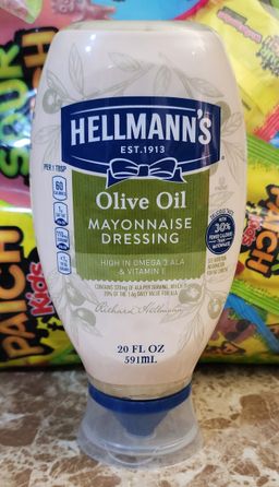 Hellmann's olive oil mayonnaise dressing high in omega 3 & vitamin E 20 oz