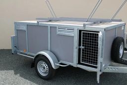 Remolque para 6 perros: resistente y funcional