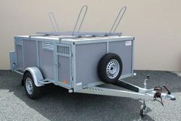 Remolque para 6 perros: resistente y funcional