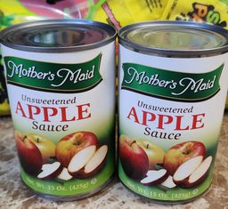 Mother maid unsweetened apple sauce 15 oz 