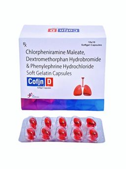 Chlorpheniramine Maleate + Dextromethorphan Hydrobromide + Phenylephrine Hydrochloride Capsules 10 Mg Capsule
