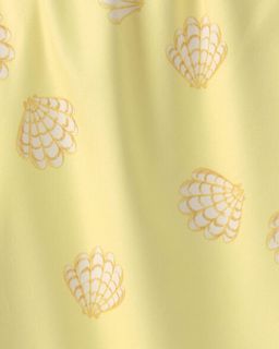 Toddler Girl Shell Swim Dress Coverup - Yellow