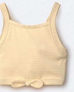 Toddler Girl Bow Tankini - Yellow