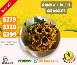 Ramo girasoles