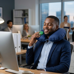 COUSSIN DE COU GONFLABLE