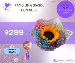 RAMO UN GIRASOL CON NUBE