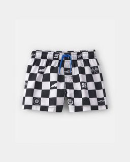 Toddler Boy ©Disney/Pixar Cars Swim Trunks - Black/White