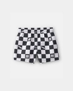 Toddler Boy ©Disney/Pixar Cars Swim Trunks - Black/White