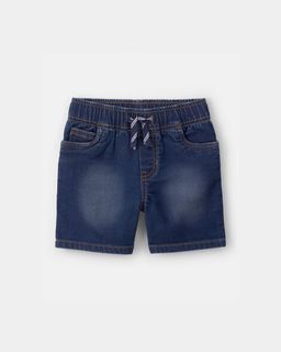 Toddler Boy Denim Drawstring Shorts - Dark Wash