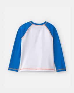 Toddler Boy Disney© Mickey Mouse Long-Sleeve Rashguard - Blue/White