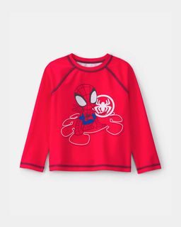 Toddler Boy ©Marvel Spider-Man Long-Sleeve Rashguard - Red