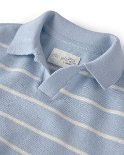 Baby Boy 2-Piece Organic Cotton Top & Short Set in Stripes