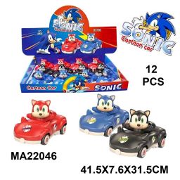 SONIC PULL BACK CAR '' 12PCS '' 