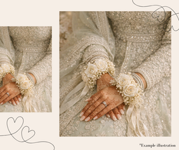 🌸 Bridal Gajra – Soft Elegance, Reimagined 🤍