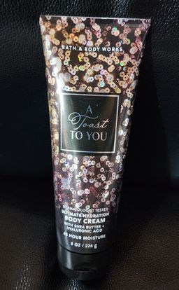 Bath & body work A toast to you dermatologist tested ultimate hydration body cream with Shea Butter + hyaluronic acid  8 oz