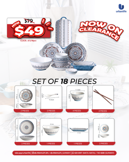 372 - CERAMIC TABLEWARE SET