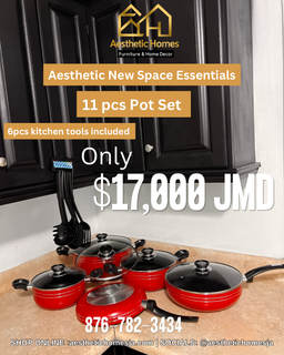 Aesthetic 11 Pcs Pot Set 