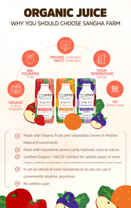 Sangha Farm Organic Juice 상하목장 유기농주스