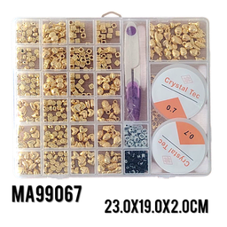 BEADS SET GOLD MODEL V-BIG