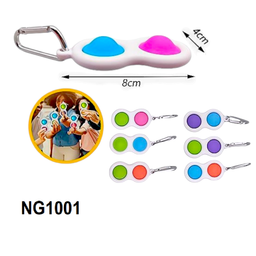 PORTE CLE SILICONE 12PCS