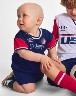 Baby Umbro USA Soccer Romper - Navy Blue