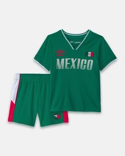 Toddler/Kids 2-Piece Umbro Mexico Soccer Jersey & Short Set